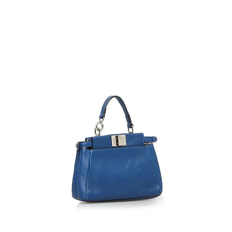 Customizable monogram bags  Fendi Micro Peekaboo Satchel (SHG-cfpIvl)