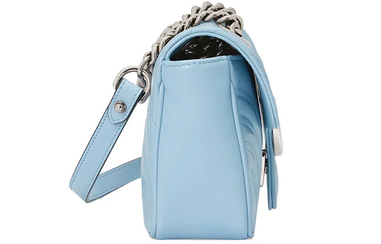Water-resistant travel backpacks  Gucci GG Marmont Mini Bag 'Pastel Blue' 446744-DTDIP-4928