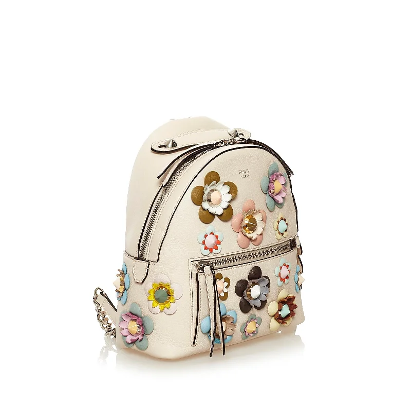 Luxury handbags 2025  Fendi Mini By The Way Flowerland Backpack (SHG-34221)