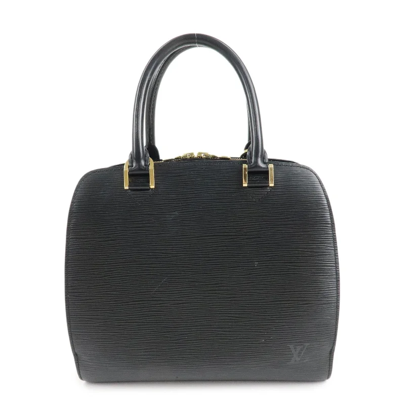 Water-resistant travel backpacks  Louis Vuitton Epi Pont Neuf Hand Bag Gold HDW Noir Black M52052
