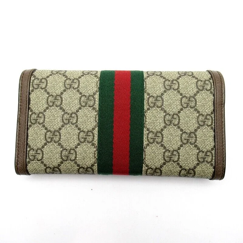 Minimalist leather handbags  Gucci Gg Continental Wallet Supreme