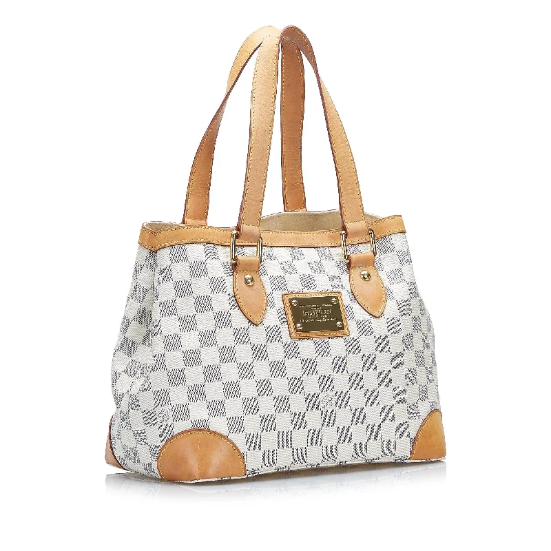 High-quality leather messenger bags  Louis Vuitton Damier Azur Hampstead PM (n6BfAZ)