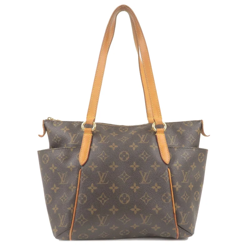 Minimalist leather handbags  Louis Vuitton Monogram Totally PM Tote Bag Brown M56688