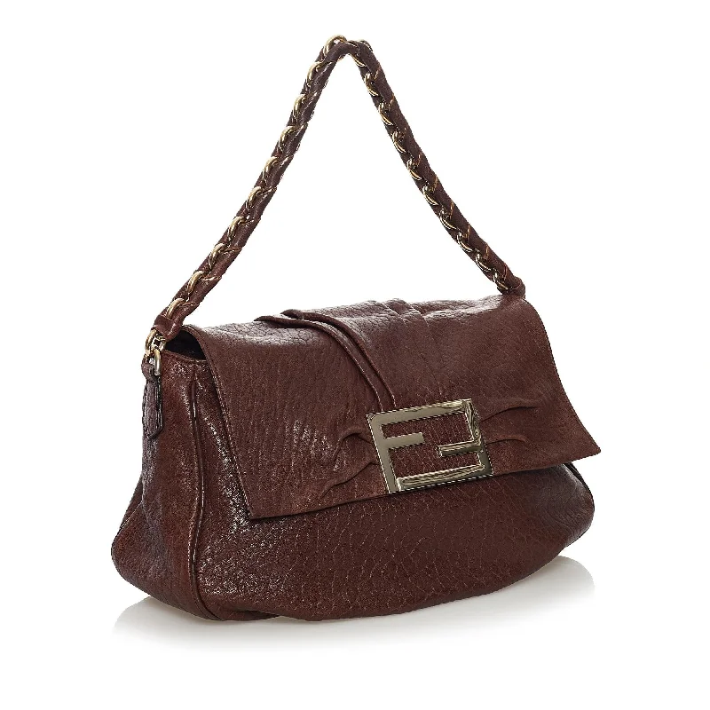 Designer bags for women  Fendi Mia Leather Shoulder Bag (SHG-33538)