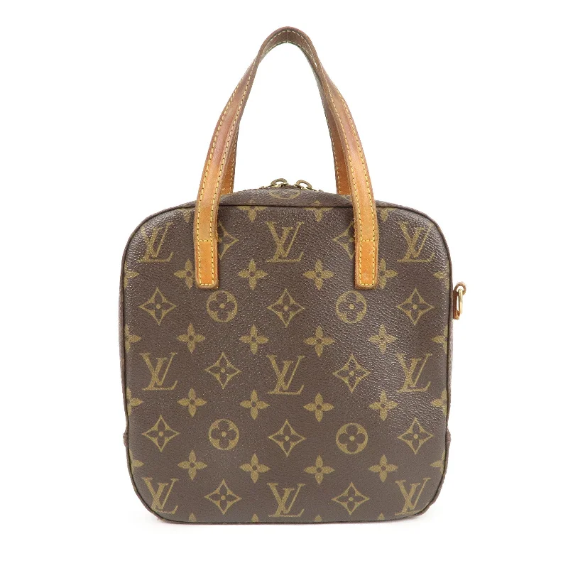 Trendy bucket bags for summer  Louis Vuitton Monogram Spontini Hand Bag Brown M47500