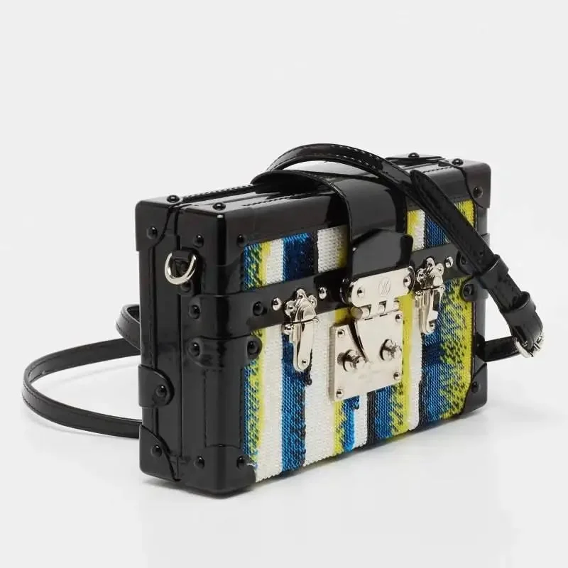Luxury brand bags on sale  LOUIS VUITTON PETITE MALLE GLITTER CROSSBODY BAG