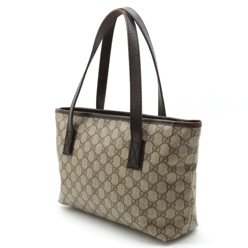Lightweight duffle bags for gym  GUCCI GG Supreme Plus Tote Bag Shoulder Beige Dark Brown 181086