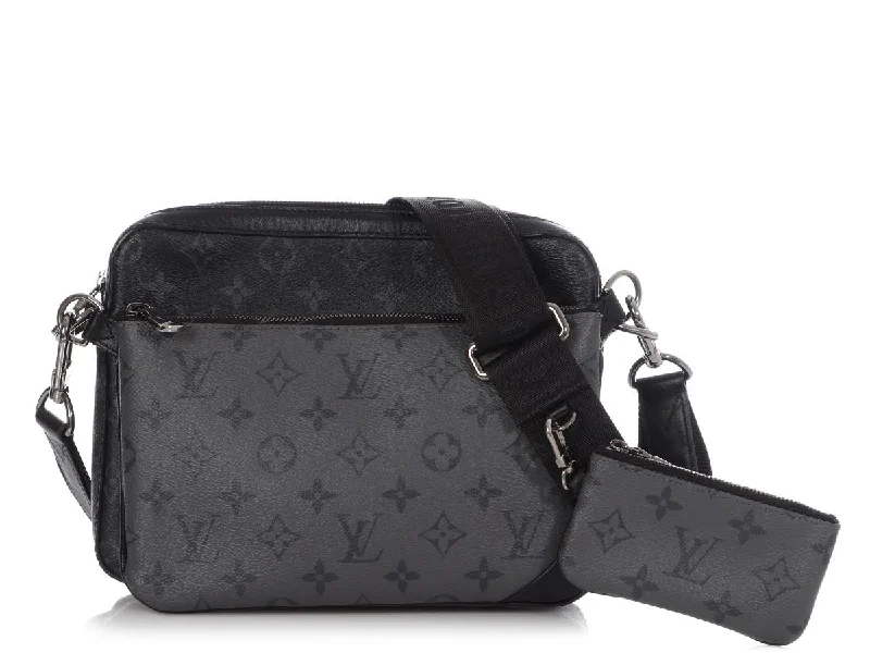 Designer bags with top handles  Louis Vuitton Monogram Eclipse Trio Messenger