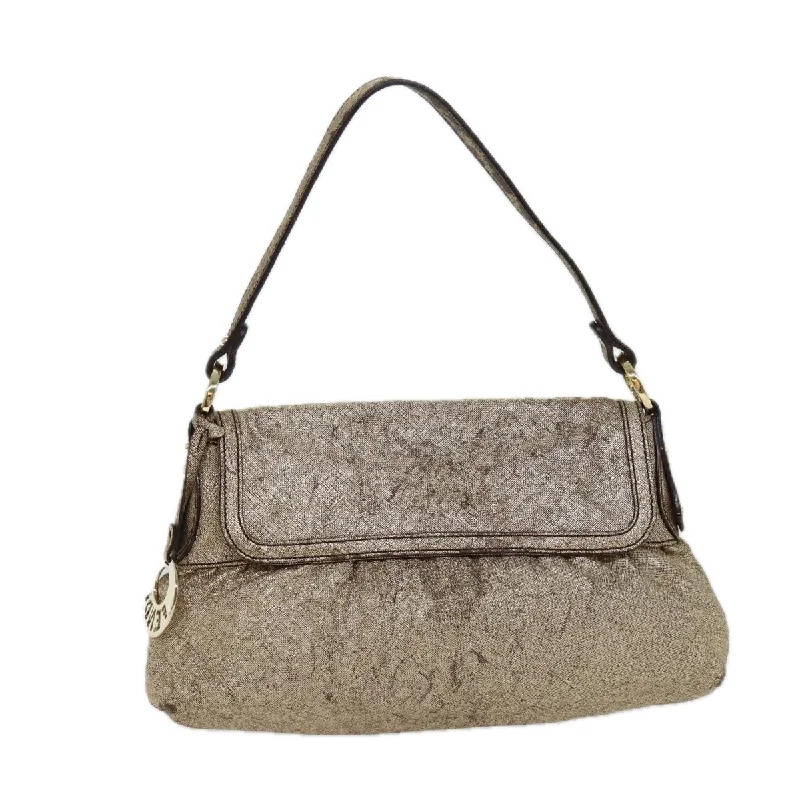 Sustainable fashion bags  FENDI Hand Bag Leather Gold  bs13528
