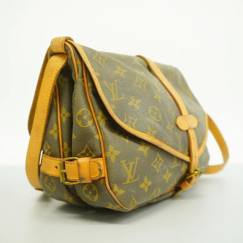 Luxury bags with exotic skins  LOUIS VUITTONAuth  Monogram Saumur 30 M42256 Women's Shoulder Bag
