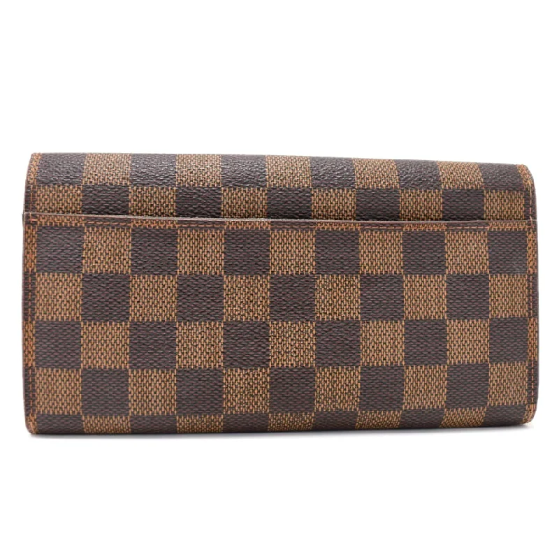 Mini bags for evening out  Louis Vuitton Portefeuille Sarah Long Wallet N63209 Damier Ebene Brown