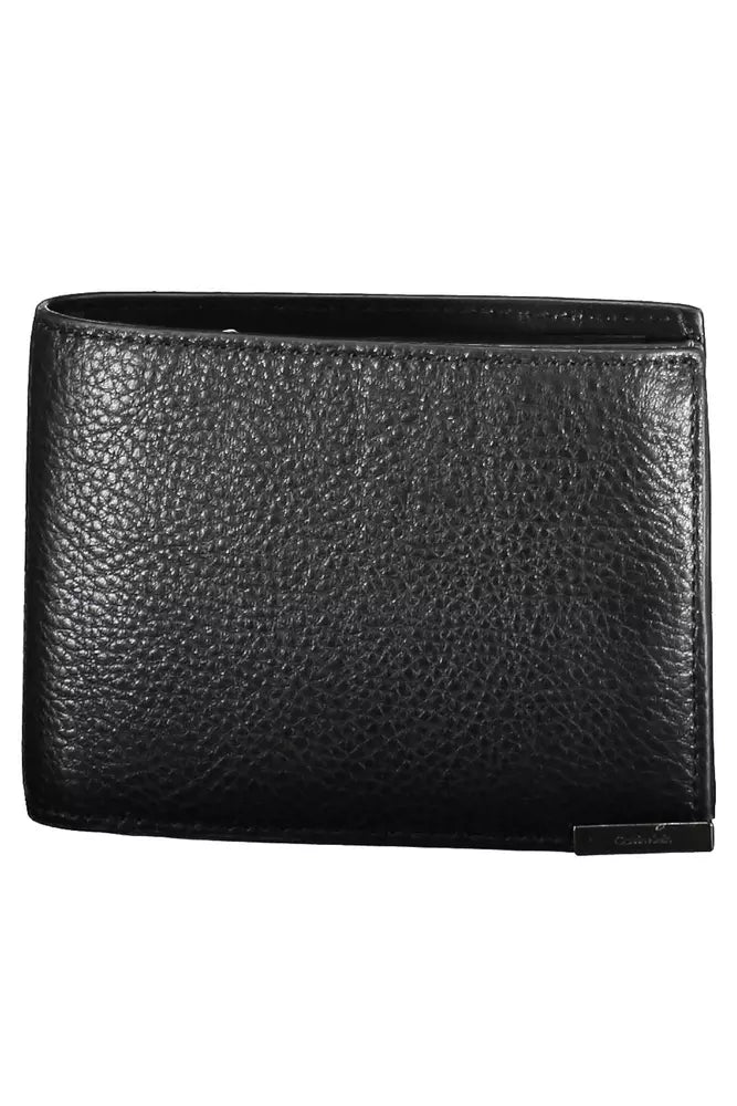 Designer bags with gold hardware  Calvin Klein Black Leather Mens Wallet