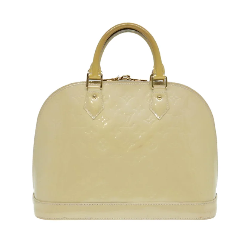 Affordable leather bags  LOUIS VUITTON Monogram Vernis Alma PM Hand Bag Broncorail M91445 LV 84253
