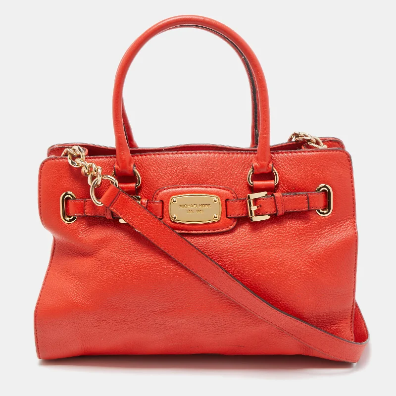 Top-rated backpack brands  Red Leather East West Hamilton Tote