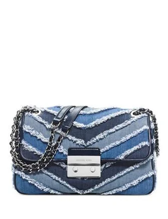 Durable leather bags for daily use  Michael Michael Kors Sloan Large Chain Shoulder Bag