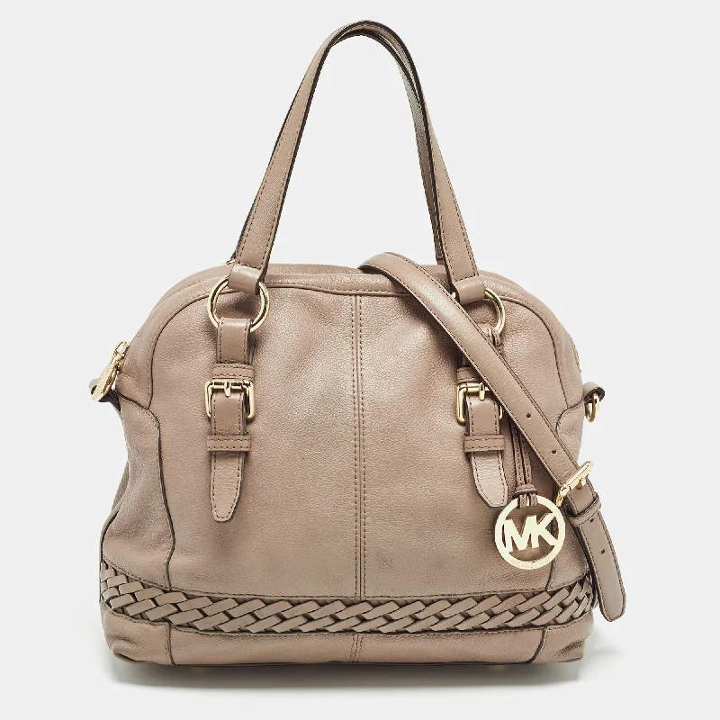 Lightweight duffle bags for gym  Beige Leather Gladstone Satchel
