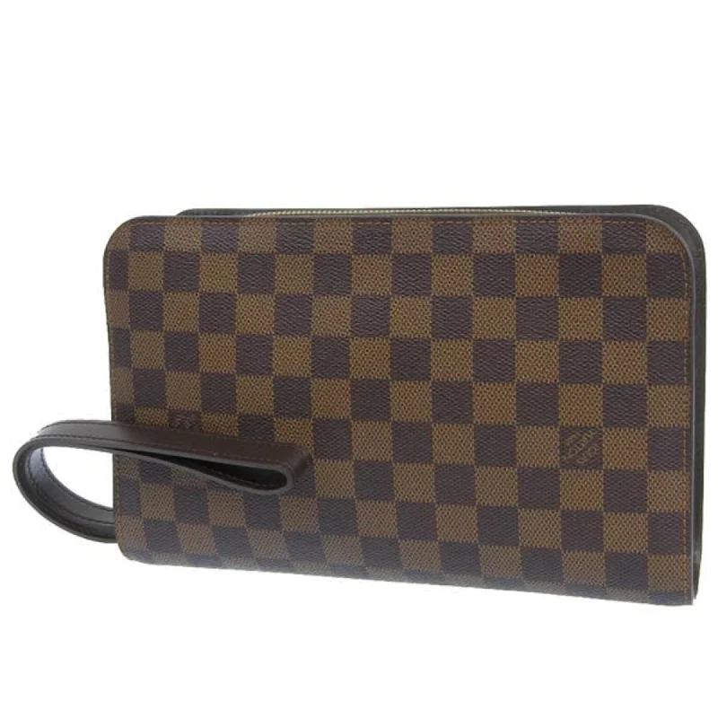 Designer bags with gold hardware LOUIS VUITTON Damier Saint Louis Second Bag Clutch N51993 Brown Men's Designer bags with gold hardware LOUIS VUITTON Damier Saint Louis Second Bag Clutch N51993 Brown Men's