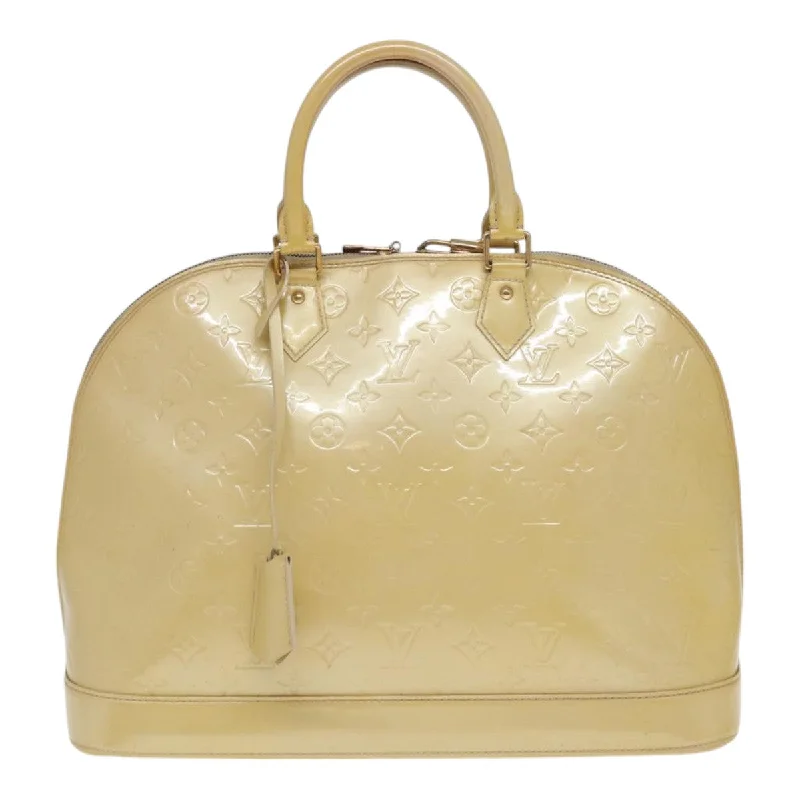 High-quality leather messenger bags LOUIS VUITTON Monogram Vernis Alma GM Hand Bag Broncorail M91450 LV 85023 High-quality leather messenger bags LOUIS VUITTON Monogram Vernis Alma GM Hand Bag Broncorail M91450 LV 85023