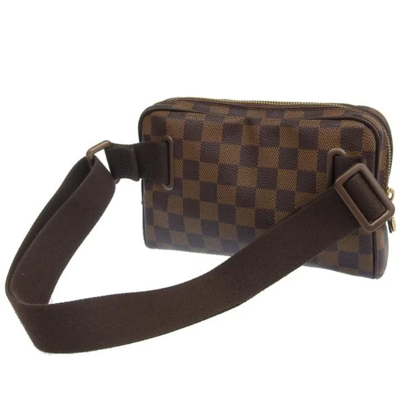 Luxury brand bags on sale  LOUIS VUITTON Damier Bum Bag Brooklyn Waist Body N41101 Brown Women's