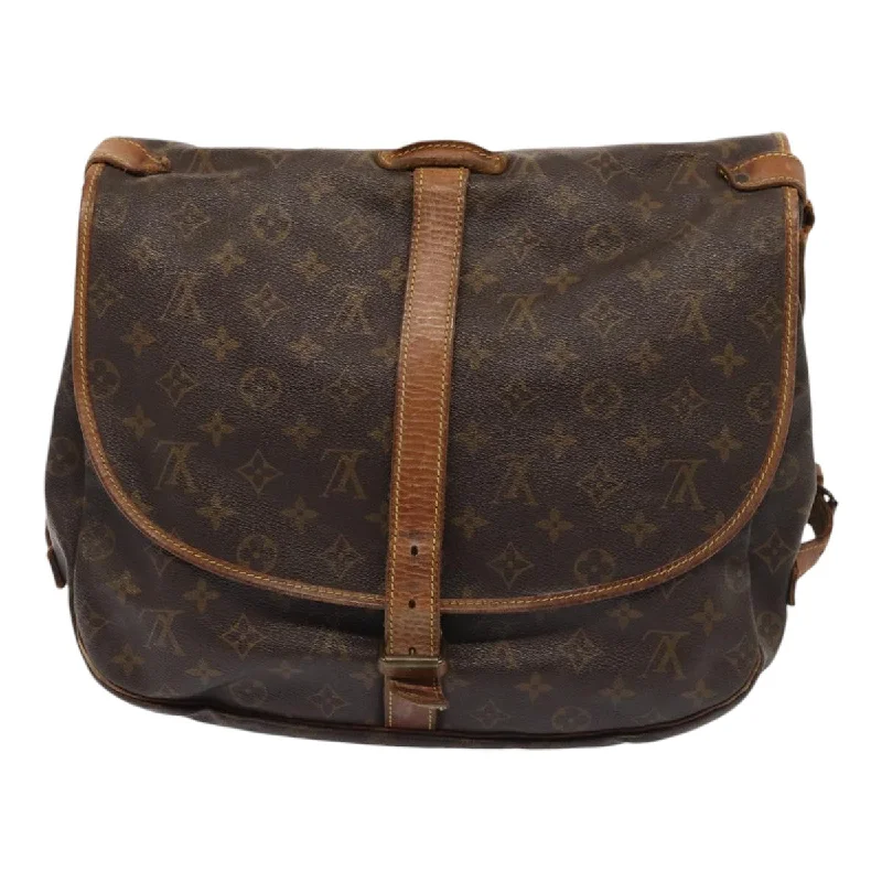 Affordable leather bags  LOUIS VUITTON Monogram Saumur 35 Shoulder Bag M42254 LV 87885