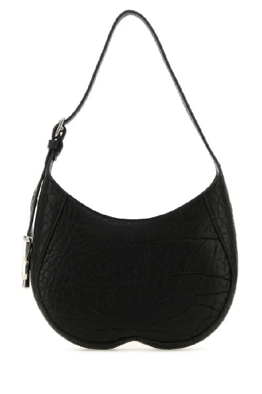 Compact crossbody bags for travel  Burberry Woman Black Leather Small Chess Shoulder Bag