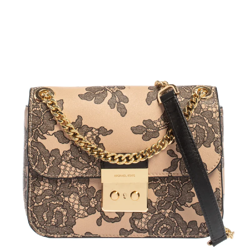Crossbody bags for everyday use  Pink/Black Leather Small Sloan Shoulder Bag