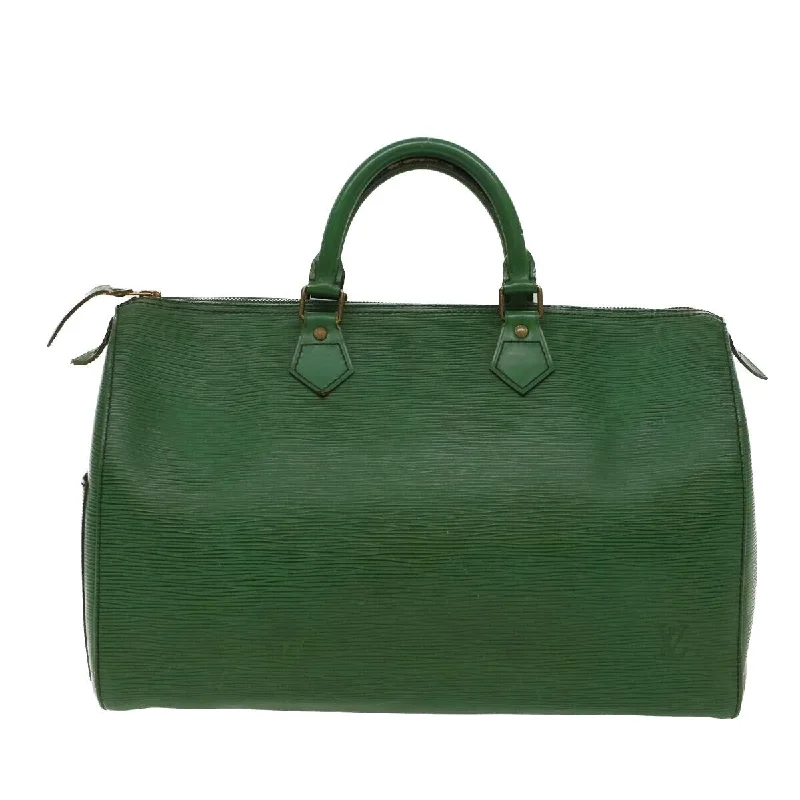Compact crossbody bags for travel  Louis Vuitton Speedy 35 Epi Borneo Green