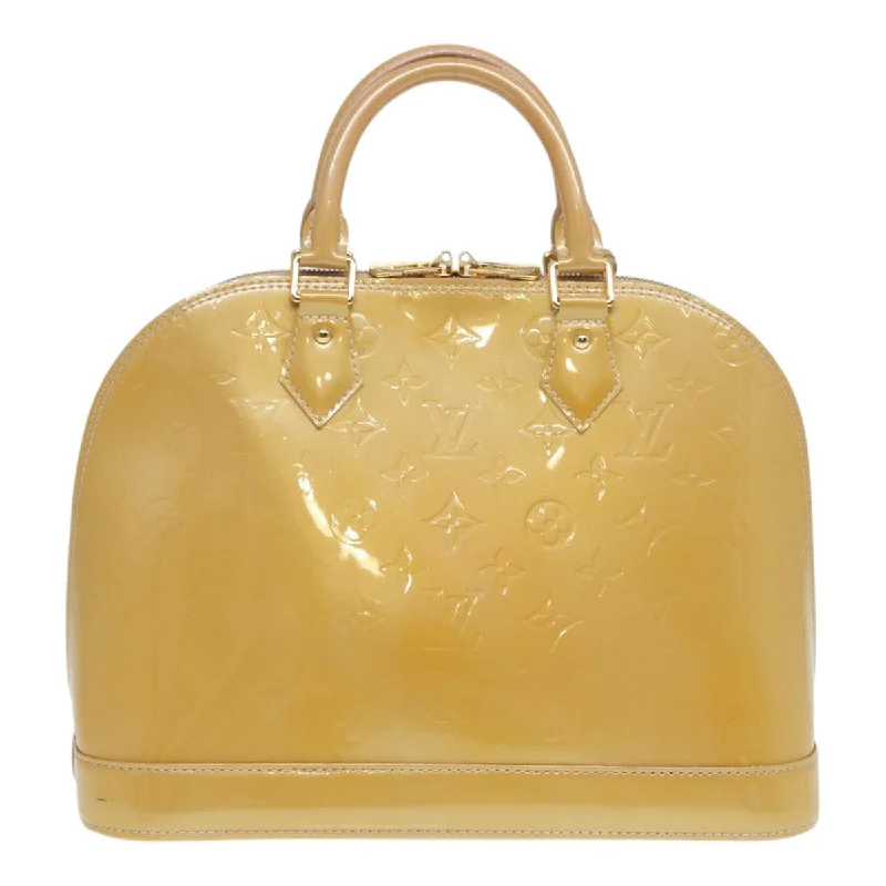 Waterproof backpack for hiking  LOUIS VUITTON Monogram Vernis Alma PM Hand Bag Rose Florentin M91614 87532