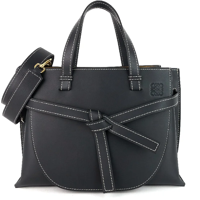 Stylish laptop bags for professionals  Loewe Gate Top Handle Small Calf Leather Tote Bag