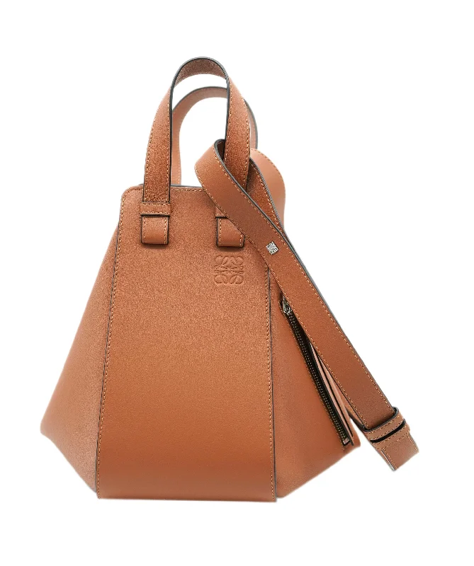 Best tote bags for work  Loewe Brown Leather Small Hammock Shoulder Bag ALL0893