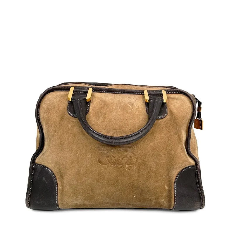 Elegant clutch bags for weddings  Loewe Brown Amazona Bag